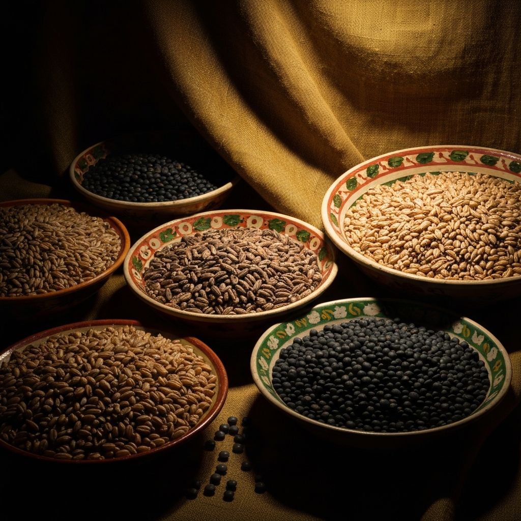 Whole grains and legumes